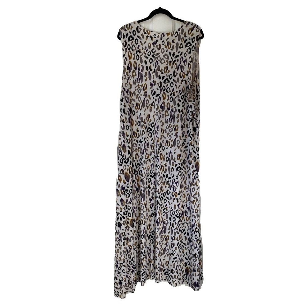 Attitudes by Renee Unstructured Stretchy Animal Print Maxi Dress - Size 3X - Picture 2 of 8
